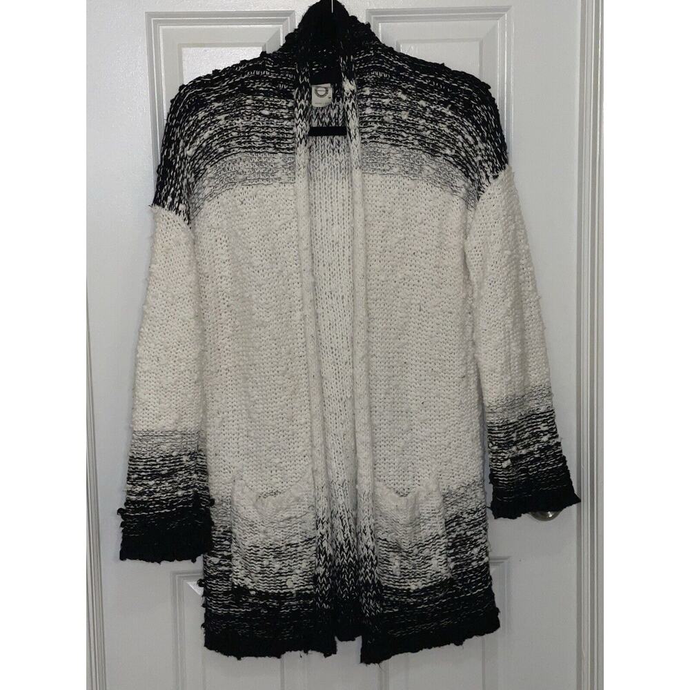 Anthropologie Akemi+Kin Long Cardigan Cottagecore‎ Pockets Open Front Cream XS